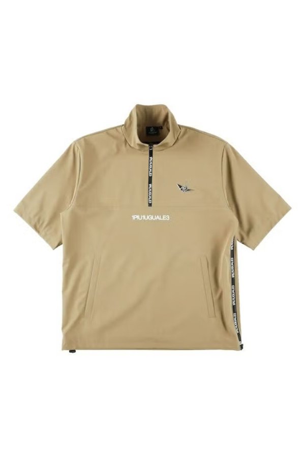 画像1: 1PIU1UGUALE3 GOLF ウノピゥウノウグァーレトレ ゴルフ WP S/S HALF ZIP{-BFS} (1)