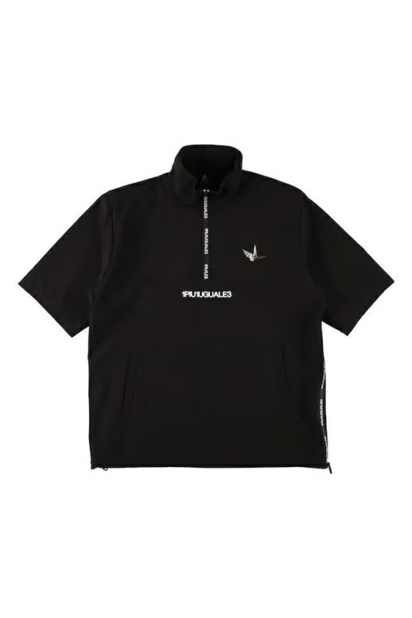 画像1: 1PIU1UGUALE3 GOLF ウノピゥウノウグァーレトレ ゴルフ WP S/S HALF ZIP{-BFS} (1)