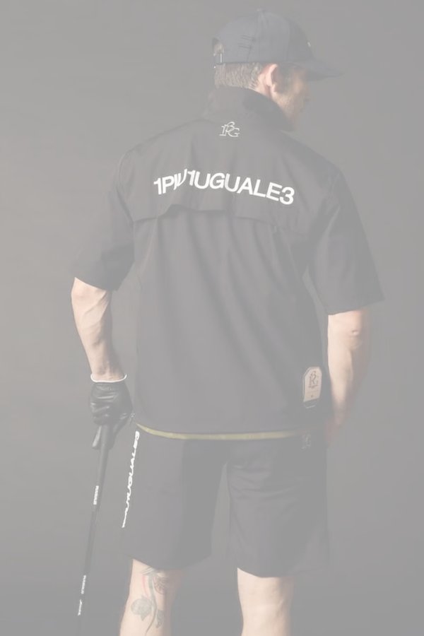 画像4:   1PIU1UGUALE3 GOLF ウノピゥウノウグァーレトレ ゴルフ WP S/S HALF ZIP{-BFS} (4)