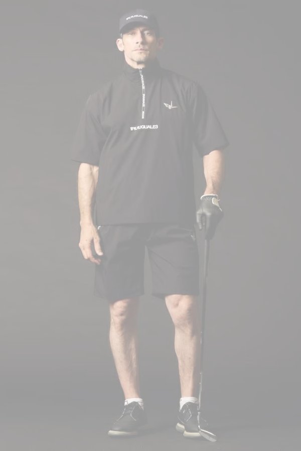 画像5:   1PIU1UGUALE3 GOLF ウノピゥウノウグァーレトレ ゴルフ WP S/S HALF ZIP{-BFS} (5)
