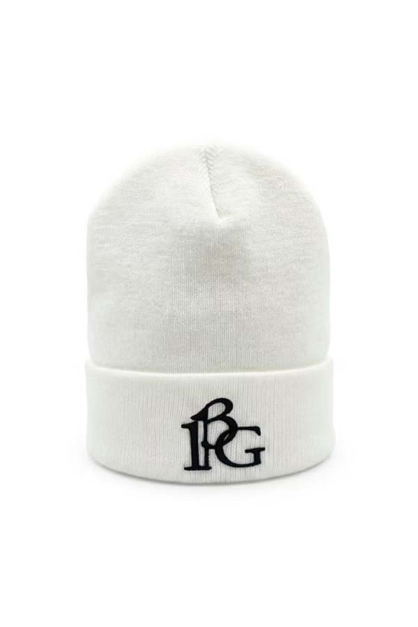 画像1: 1PIU1UGUALE3 GOLF ウノピゥウノウグァーレトレ ゴルフ CUFFED KNIT BEANIE 113G LOGO{-BFA} (1)