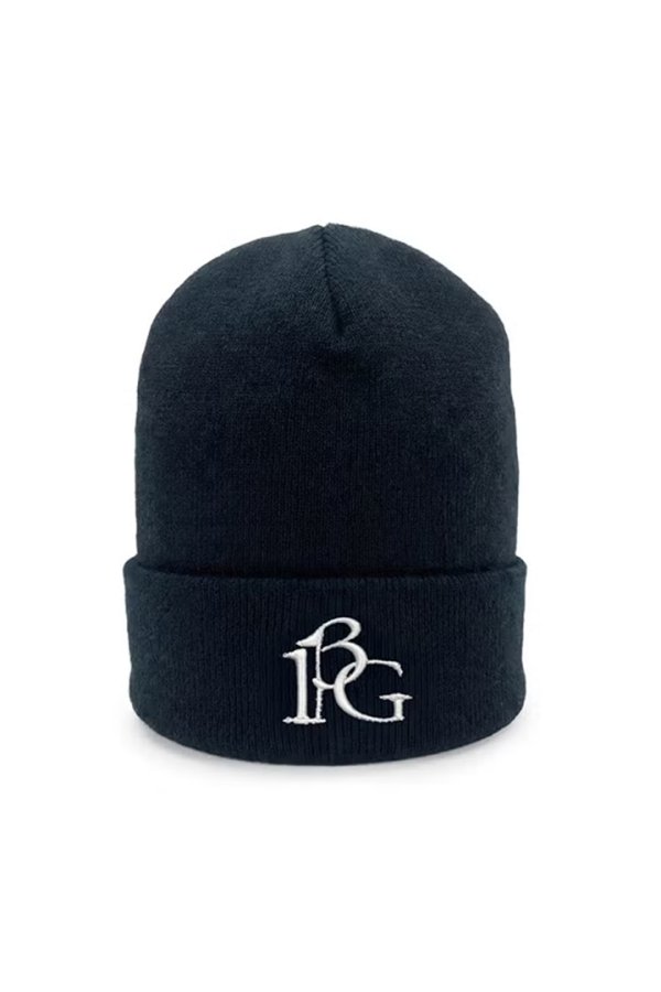 画像1: 1PIU1UGUALE3 GOLF ウノピゥウノウグァーレトレ ゴルフ CUFFED KNIT BEANIE 113G LOGO{-BFA} (1)