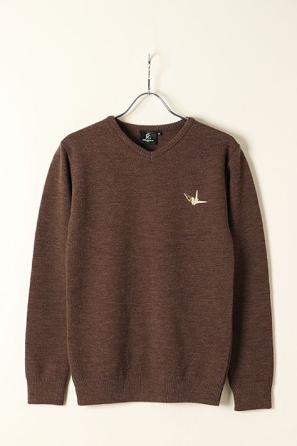 画像1: 【 ポイント10倍 】1PIU1UGUALE3 GOLF ウノピゥウノウグァーレトレ ゴルフ MIDDLE GAUGE V-NECK KNIT{GRK021-WOL121-75-BAA} (1)