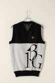 画像3: 【周年記念 24%OFF ｜44,000円→33,440円】 1PIU1UGUALE3 GOLF ウノピゥウノウグァーレトレ ゴルフ KNIT VEST{GRK023-PCT025-99/10-BBS} (3)
