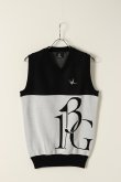 画像3: 1PIU1UGUALE3 GOLF ウノピゥウノウグァーレトレ ゴルフ KNIT VEST{GRK023-PCT025-99/10-BBS} (3)