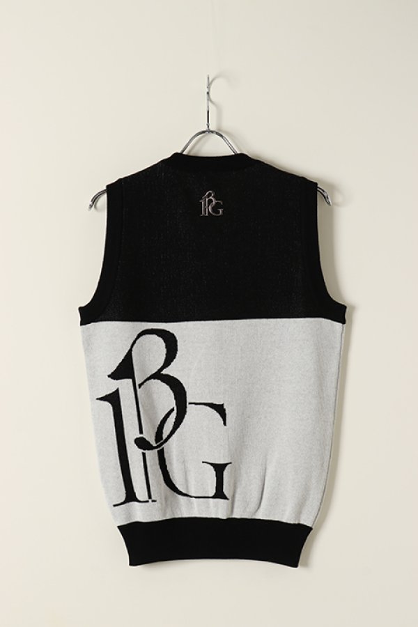 画像6: 【 30%OFF セール44,000円→30,800円】 1PIU1UGUALE3 GOLF ウノピゥウノウグァーレトレ ゴルフ KNIT VEST{GRK023-PCT025-99/10-BBS} (6)