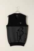 画像3: 【 ポイント10倍 】1PIU1UGUALE3 GOLF ウノピゥウノウグァーレトレ ゴルフ KNIT VEST{GRK023-PCT025-99/88-BBS} (3)