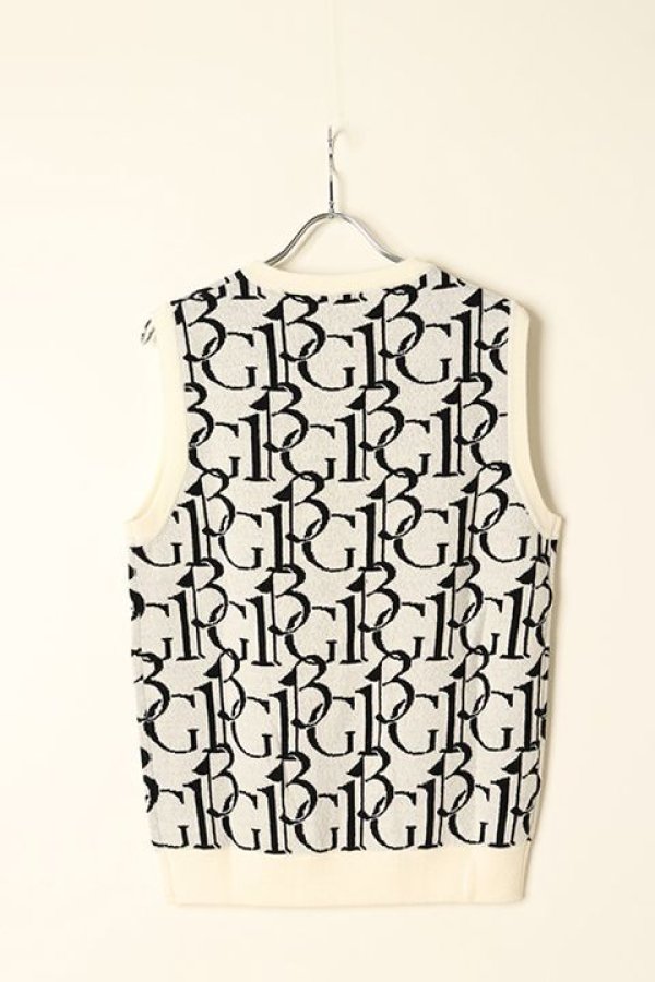 画像7: 【 30%OFF セール49,500円→34,650円】 1PIU1UGUALE3 GOLF ウノピゥウノウグァーレトレ ゴルフ KNIT VEST 113G FULL LOGO {-BBA} (7)