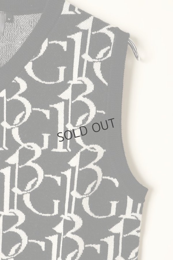 画像3: 1PIU1UGUALE3 GOLF ウノピゥウノウグァーレトレ ゴルフ KNIT VEST 113G FULL LOGO {-BBA} (3)