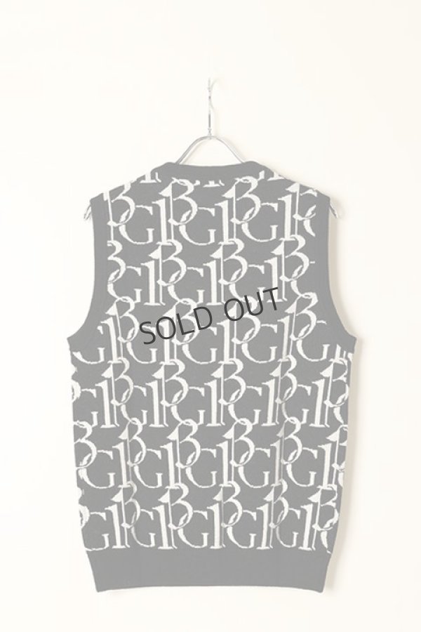 画像5: 1PIU1UGUALE3 GOLF ウノピゥウノウグァーレトレ ゴルフ KNIT VEST 113G FULL LOGO {-BBA} (5)