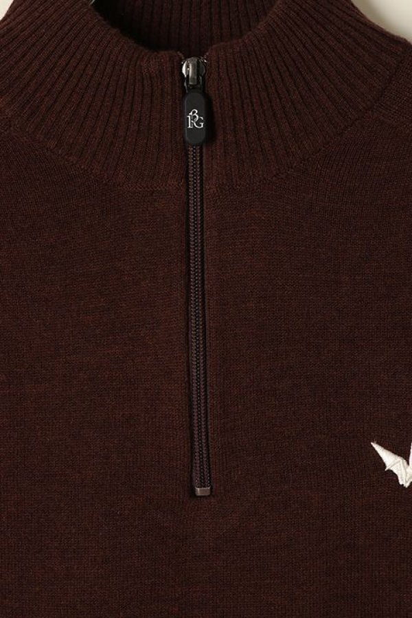 画像3: 【 30%OFF セール60,500円→42,350円】 1PIU1UGUALE3 GOLF ウノピゥウノウグァーレトレ ゴルフ ZIP KNIT 113 STITCH{-BBA} (3)