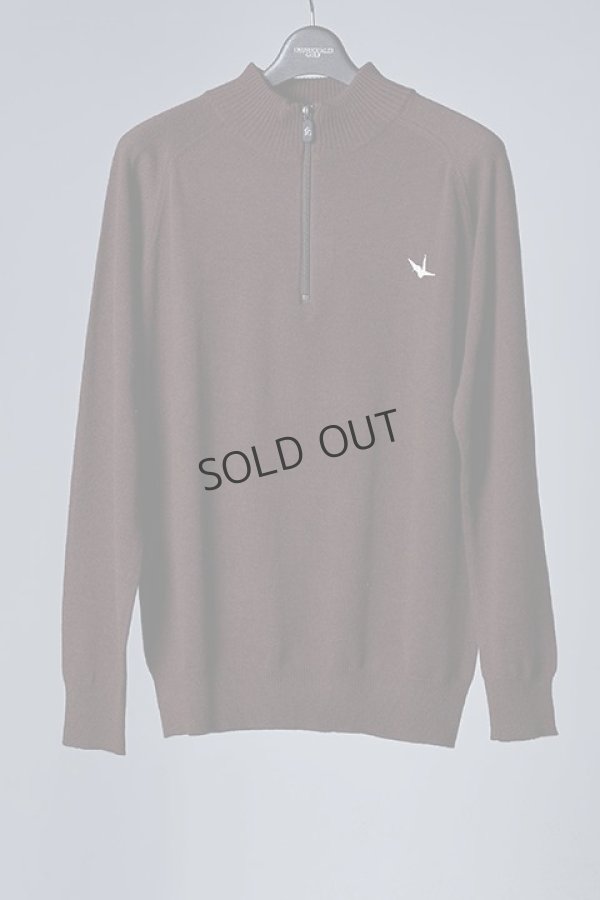 画像1: 1PIU1UGUALE3 GOLF ウノピゥウノウグァーレトレ ゴルフ ZIP KNIT 113 STITCH{-BBA} (1)