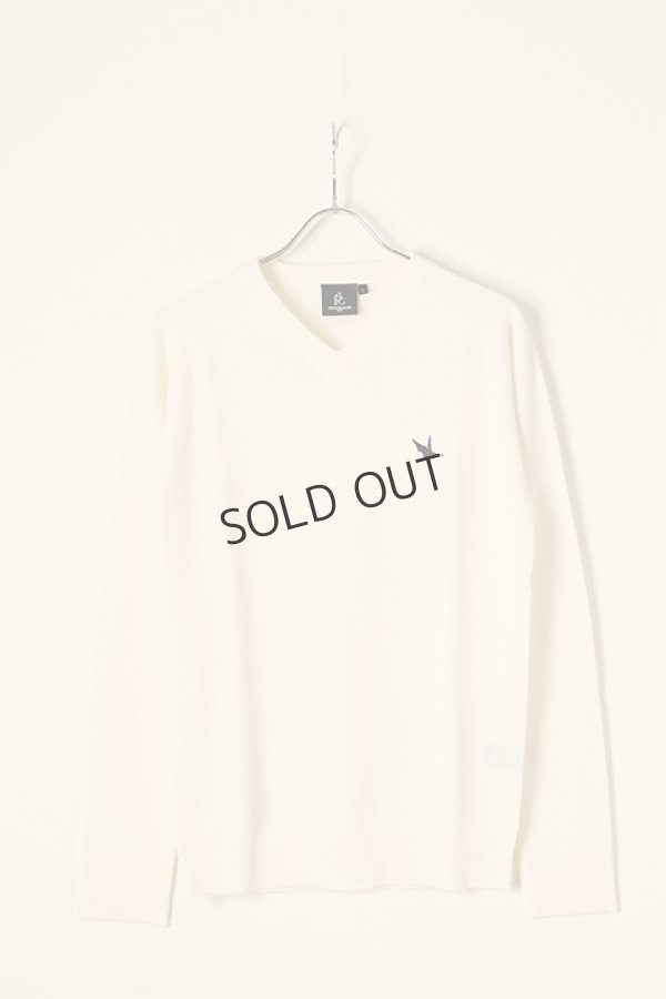 画像2: {SOLD}1PIU1UGUALE3 GOLF ウノピゥウノウグァーレトレ ゴルフ V-KNIT BACK LOGO{-BBA} (2)