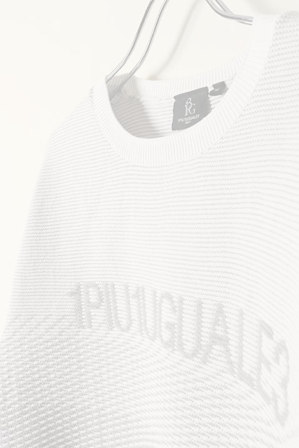 画像4: 1PIU1UGUALE3 GOLF ウノピゥウノウグァーレトレ ゴルフ R-NECK KNIT GRADATION{-BCS} (4)