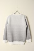 画像5: 1PIU1UGUALE3 GOLF ウノピゥウノウグァーレトレ ゴルフ R-NECK KNIT GRADATION{-BCS} (5)