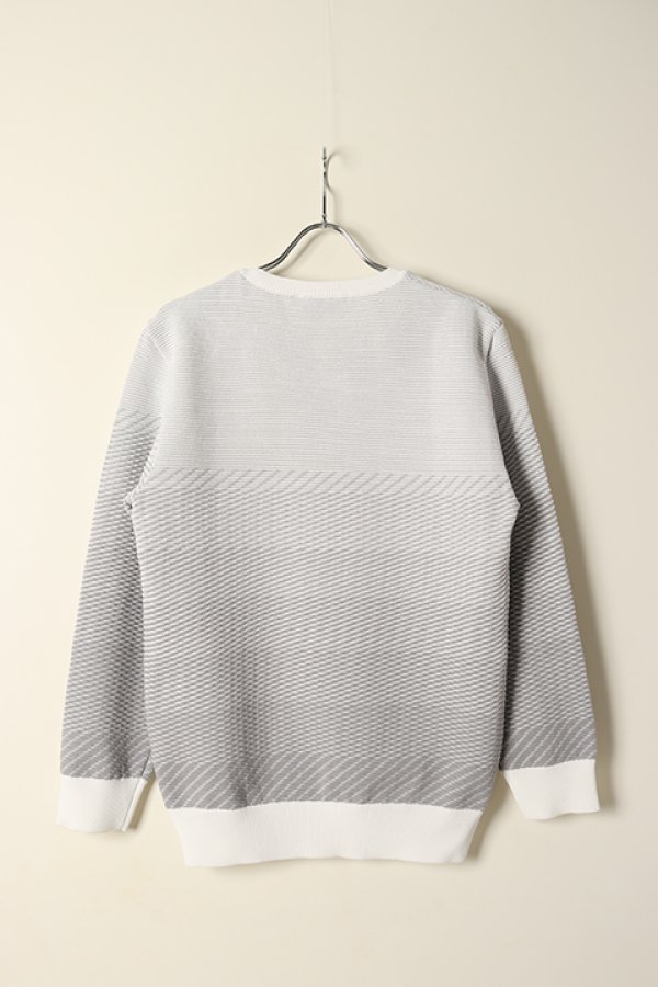 画像5: 【 30%OFF セール51,700円→36,190円】 1PIU1UGUALE3 GOLF ウノピゥウノウグァーレトレ ゴルフ R-NECK KNIT GRADATION{-BCS} (5)