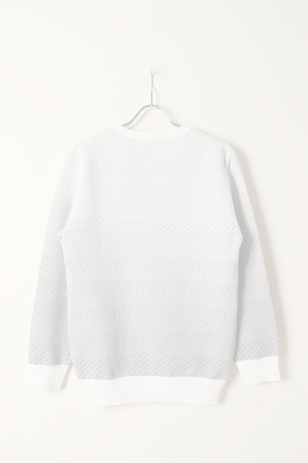 画像5: 1PIU1UGUALE3 GOLF ウノピゥウノウグァーレトレ ゴルフ R-NECK KNIT GRADATION{-BCS} (5)