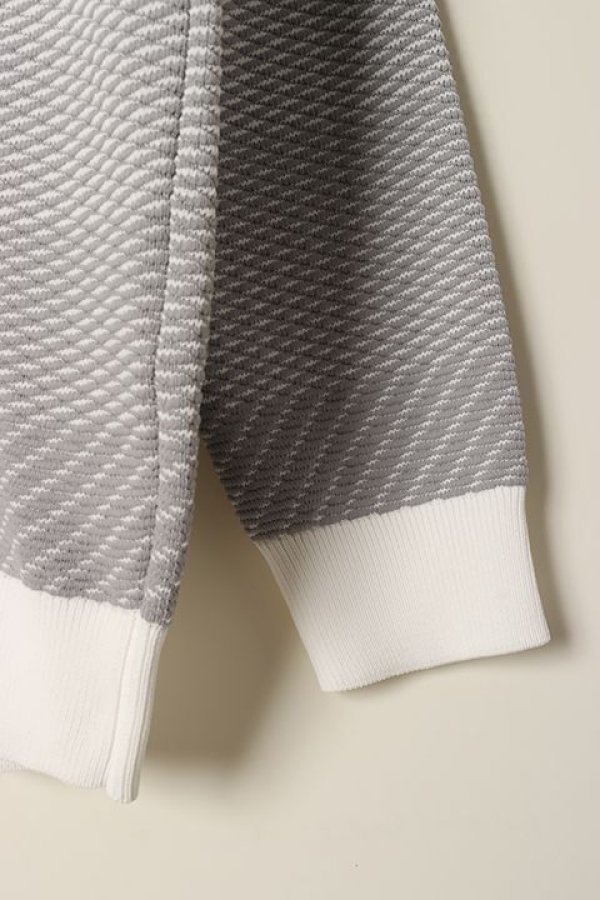 画像6: 【 30%OFF セール51,700円→36,190円】 1PIU1UGUALE3 GOLF ウノピゥウノウグァーレトレ ゴルフ R-NECK KNIT GRADATION{-BCS} (6)