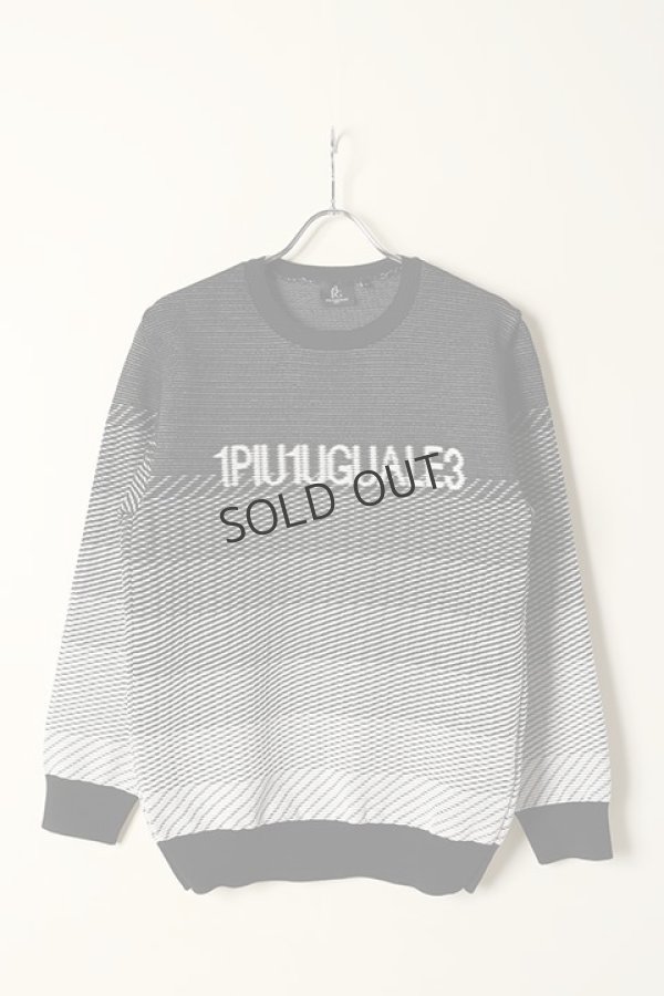画像2: {SOLD}1PIU1UGUALE3 GOLF ウノピゥウノウグァーレトレ ゴルフ R-NECK KNIT GRADATION{-BCS} (2)