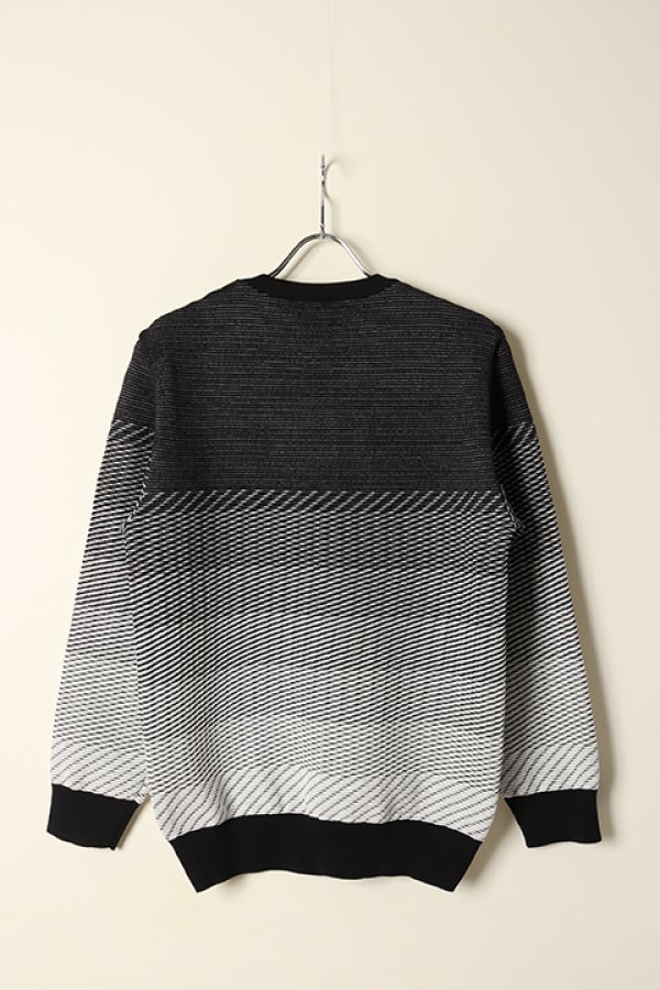 画像5: 【 30%OFF セール51,700円→36,190円】 1PIU1UGUALE3 GOLF ウノピゥウノウグァーレトレ ゴルフ R-NECK KNIT GRADATION{-BCS} (5)