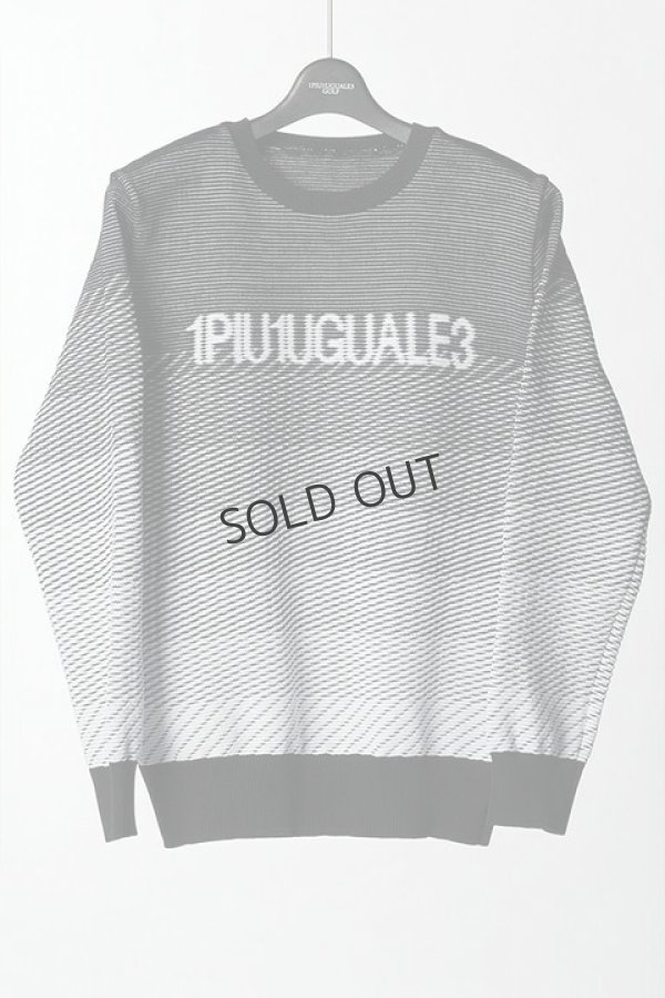 画像1: {SOLD}1PIU1UGUALE3 GOLF ウノピゥウノウグァーレトレ ゴルフ R-NECK KNIT GRADATION{-BCS} (1)