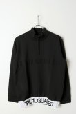 画像1: 1PIU1UGUALE3 GOLF ウノピゥウノウグァーレトレ ゴルフ MOCK NECK KNIT LOGO RIB ZIP{-BCA} (1)