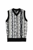 画像2: 【24SS新作】1PIU1UGUALE3 GOLF ウノピゥウノウグァーレトレ ゴルフ COOGI VEST{-BDS} (2)