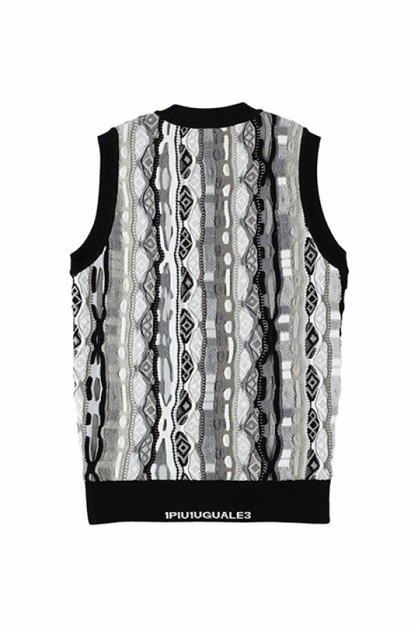 画像3: 【 30%OFF セール51,700円→36,190円】 1PIU1UGUALE3 GOLF ウノピゥウノウグァーレトレ ゴルフ COOGI VEST{-BDS} (3)