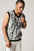 画像4: 【24SS新作】1PIU1UGUALE3 GOLF ウノピゥウノウグァーレトレ ゴルフ COOGI VEST{-BDS} (4)