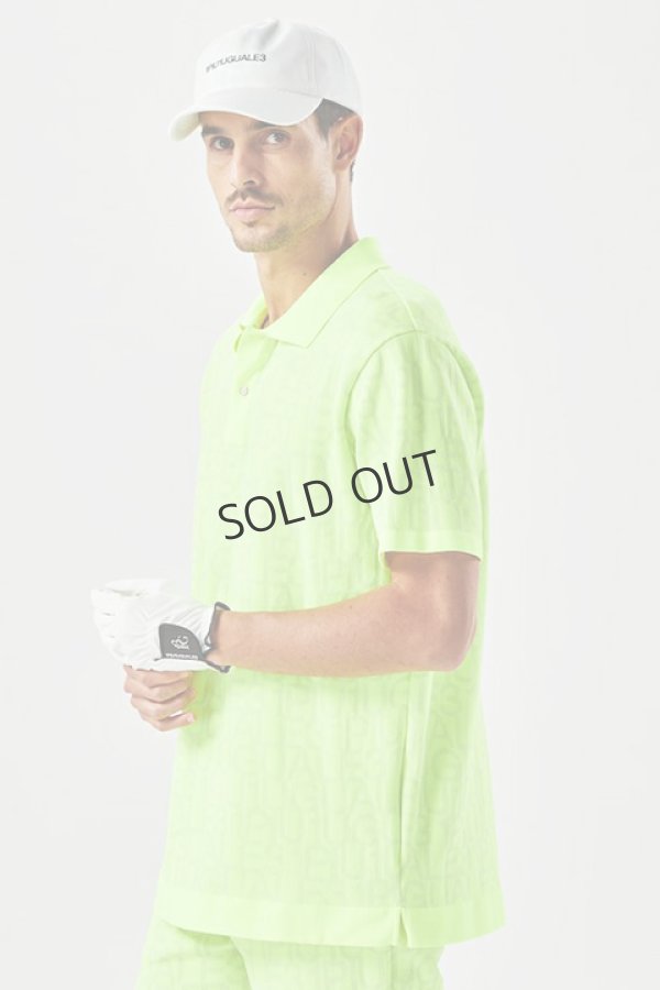画像6: {SOLD}1PIU1UGUALE3 GOLF ウノピゥウノウグァーレトレ ゴルフ S/S KNIT POLO JAQURED LOGO{-BDS} (6)