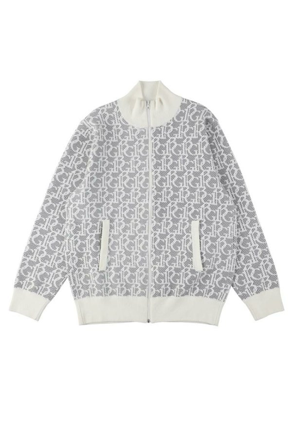 画像5: 1PIU1UGUALE3 GOLF ウノピゥウノウグァーレトレ ゴルフ KNIT TRACK JACKET{-BEA} (5)