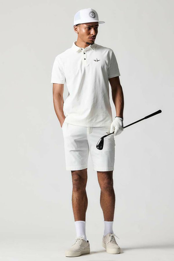 画像2: 【 30%OFF セール48,400円→33,880円】 1PIU1UGUALE3 GOLF ウノピゥウノウグァーレトレ ゴルフ EMBOSS SHORTS{-BES} (2)