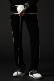画像1: 1PIU1UGUALE3 GOLF ウノピゥウノウグァーレトレ ゴルフ VELOUR PIPING PANTS{-BFA} (1)