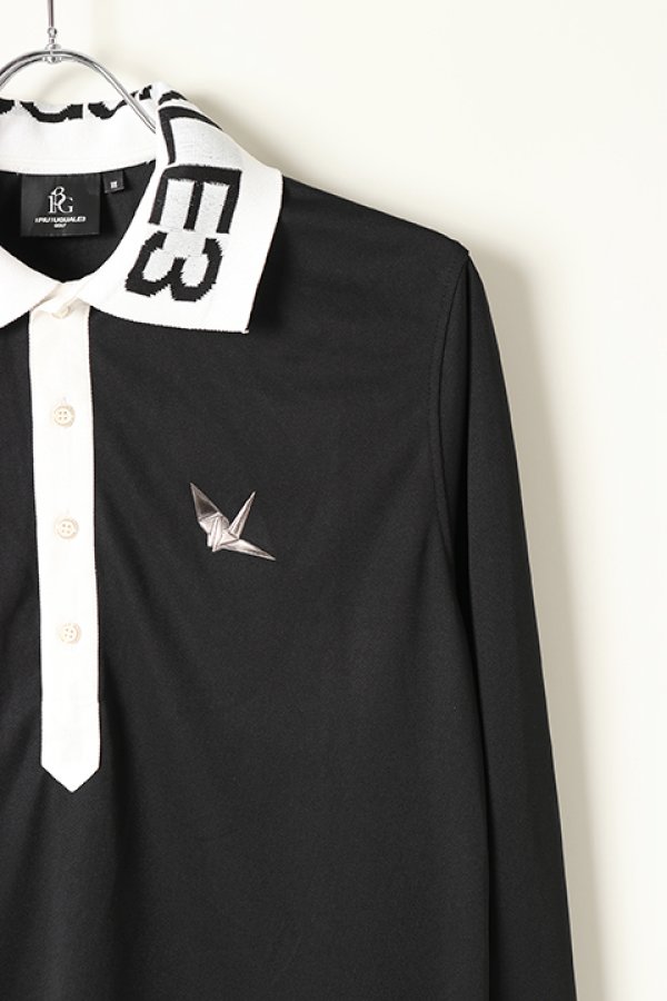 画像3: 【 30%OFF セール31,900円→22,330円】 1PIU1UGUALE3 GOLF ウノピゥウノウグァーレトレ ゴルフ L/S POLO STANDARD{GRT033-PRY073-99-BAS} (3)