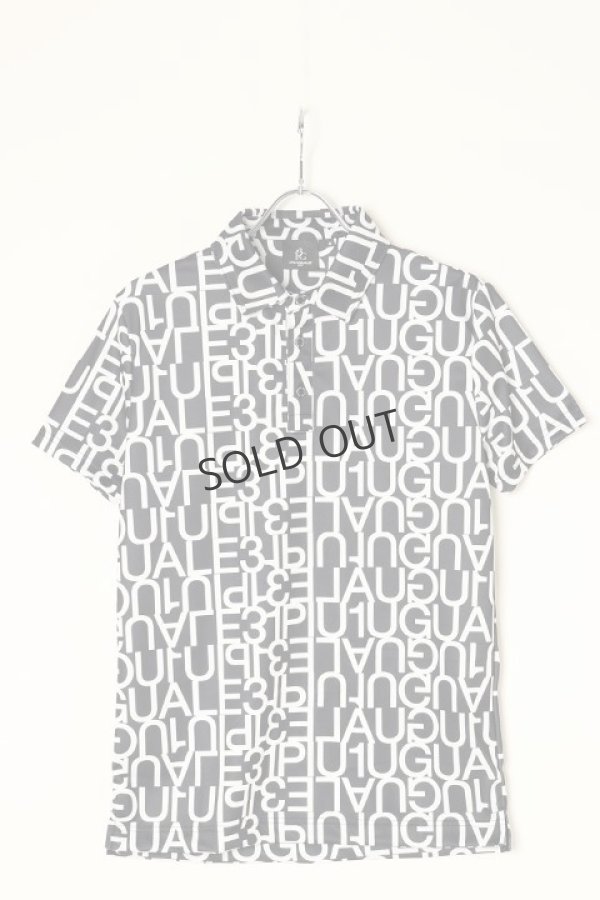 画像1: {SOLD}1PIU1UGUALE3 GOLF×S.KATAYAMA（片山晋呉プロ モデル）BIG LOGO POLO{GRT044-POE202-99-BAA} (1)