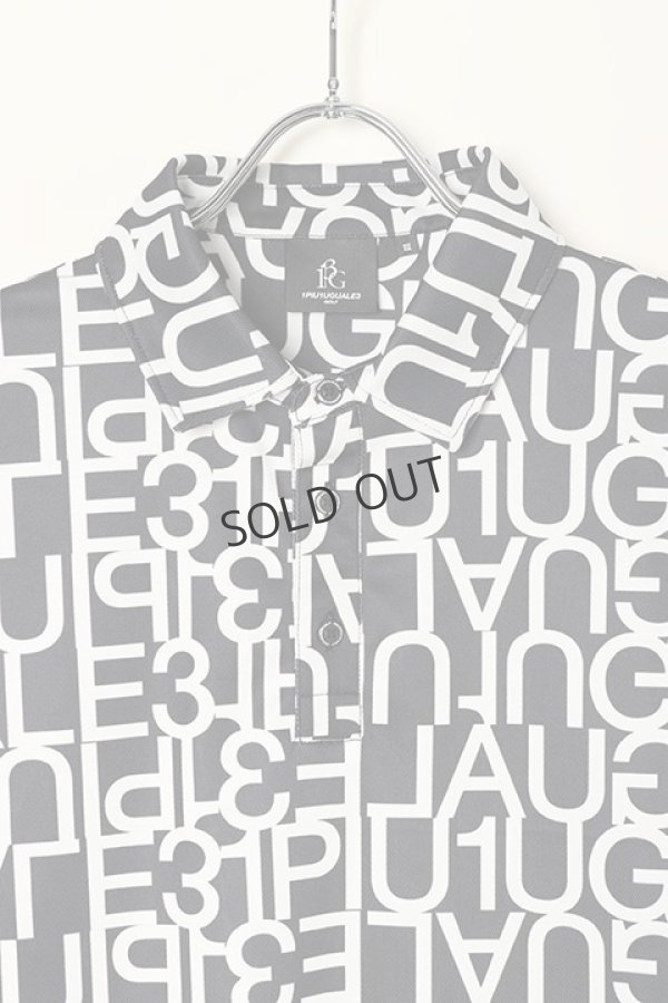 画像2: {SOLD}1PIU1UGUALE3 GOLF×S.KATAYAMA(片山晋呉プロ モデル)BIG LOGO POLO{GRT044-POE202-99-BAA} (2)