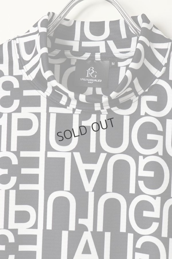 画像3: {SOLD}1PIU1UGUALE3 GOLF ウノピゥウノウグァーレトレ ゴルフ BIG LOGO S/S MOCK{GRT081-POE322-99/10-BBS} (3)