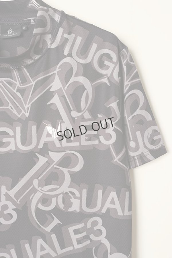 画像3: {SOLD}1PIU1UGUALE3 GOLF ウノピゥウノウグァーレトレ ゴルフ S/S MOCK NECK ALL LOGO MIX{-BCS} (3)