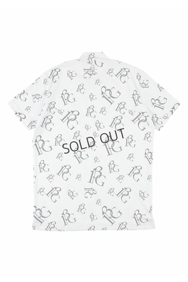 画像2: {SOLD}1PIU1UGUALE3 GOLF ウノピゥウノウグァーレトレ ゴルフ S/S MOCK NECK RANDOM 113G LOGO{-BDS} (2)