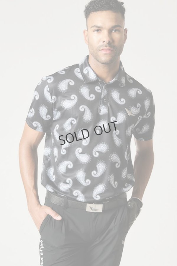 画像1: {SOLD}1PIU1UGUALE3 GOLF ウノピゥウノウグァーレトレ ゴルフ S/S POLO PAISLEY{-BDS} (1)