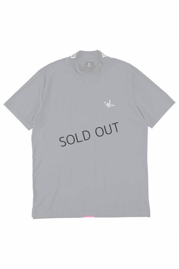 画像2: {SOLD}1PIU1UGUALE3 GOLF ウノピゥウノウグァーレトレ ゴルフ S/S MOCK NECK NEON BACK TAPE{-BDS} (2)