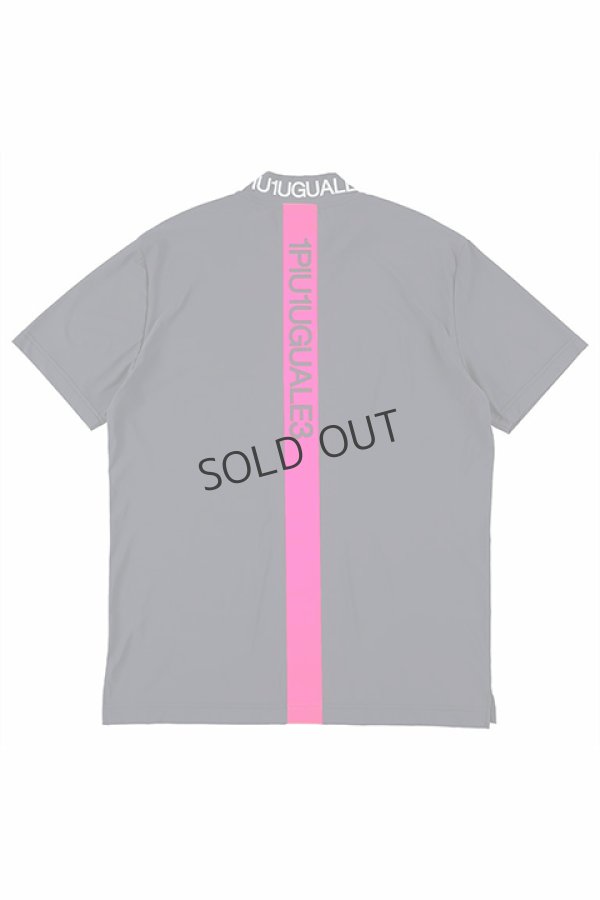 画像3: {SOLD}1PIU1UGUALE3 GOLF ウノピゥウノウグァーレトレ ゴルフ S/S MOCK NECK NEON BACK TAPE{-BDS} (3)