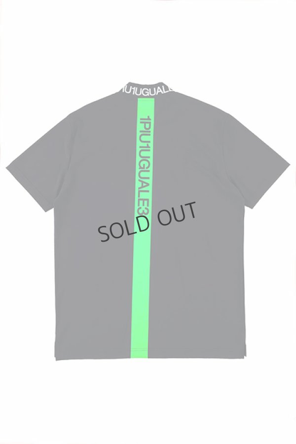 画像4: {SOLD}1PIU1UGUALE3 GOLF ウノピゥウノウグァーレトレ ゴルフ S/S MOCK NECK NEON BACK TAPE{-BDS} (4)
