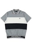 画像3: 【 ポイント10倍 】【24SS新作】 1PIU1UGUALE3 GOLF ウノピゥウノウグァーレトレ ゴルフ S/S POLO SPORTS BORDER{-BDS} (3)