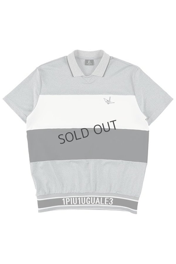 画像3: {SOLD}1PIU1UGUALE3 GOLF ウノピゥウノウグァーレトレ ゴルフ S/S POLO SPORTS BORDER{-BDS} (3)
