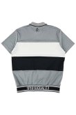 画像4: 【 ポイント10倍 】【24SS新作】 1PIU1UGUALE3 GOLF ウノピゥウノウグァーレトレ ゴルフ S/S POLO SPORTS BORDER{-BDS} (4)