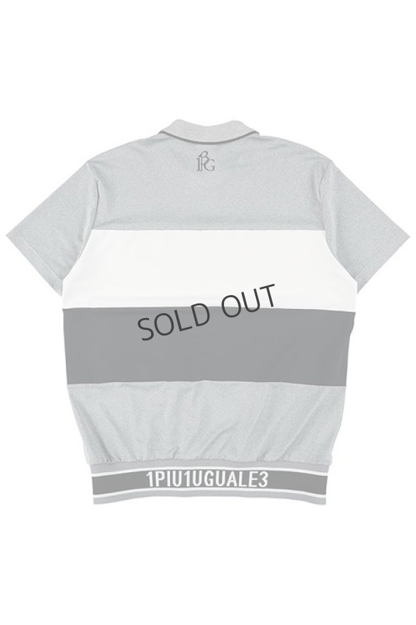 画像4: {SOLD}1PIU1UGUALE3 GOLF ウノピゥウノウグァーレトレ ゴルフ S/S POLO SPORTS BORDER{-BDS} (4)