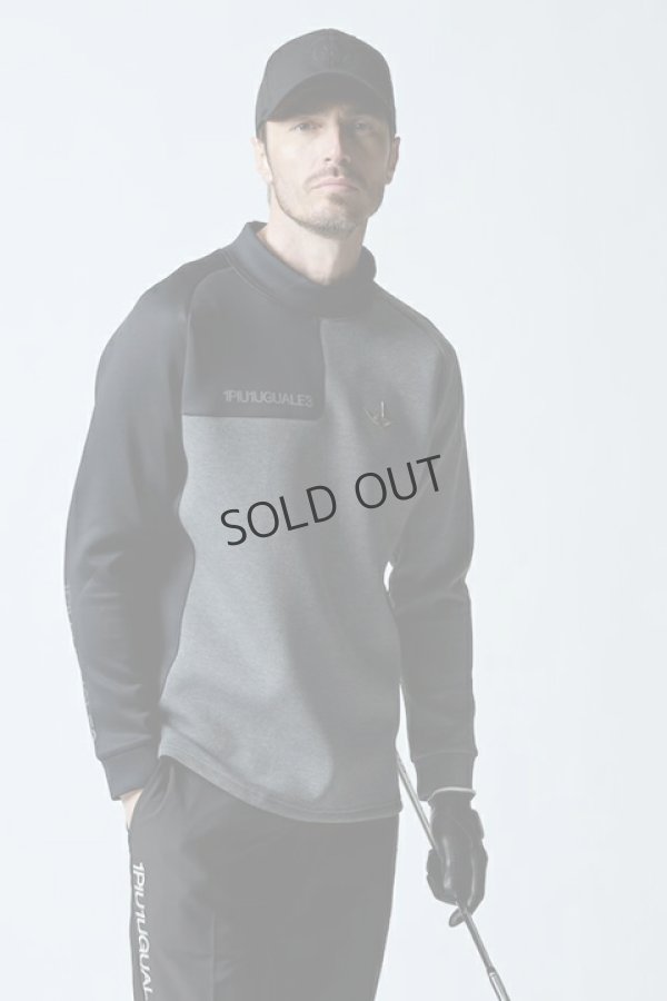 画像2: {SOLD}1PIU1UGUALE3 GOLF ウノピゥウノウグァーレトレ ゴルフ L/S MOCK NECK RAGLAN{-BDA} (2)