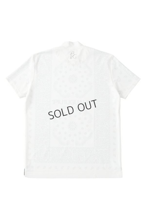 画像2: {SOLD}1PIU1UGUALE3 GOLF ウノピゥウノウグァーレトレ ゴルフ S/S MOCK NECK BANDANA{-BES} (2)
