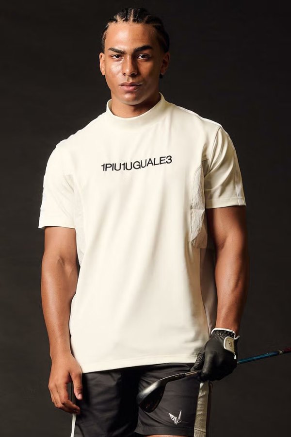 画像1: 1PIU1UGUALE3 GOLF ウノピゥウノウグァーレトレ ゴルフ SWITCHING MOCK NECK{-BFS} (1)